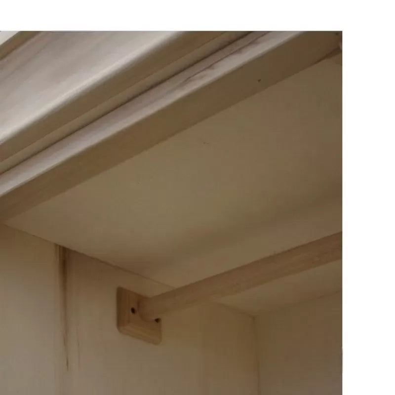 armadio in legno sagomato 3 porte grezzo  l.182 p.64 h.212 (492) - Mobili 2G