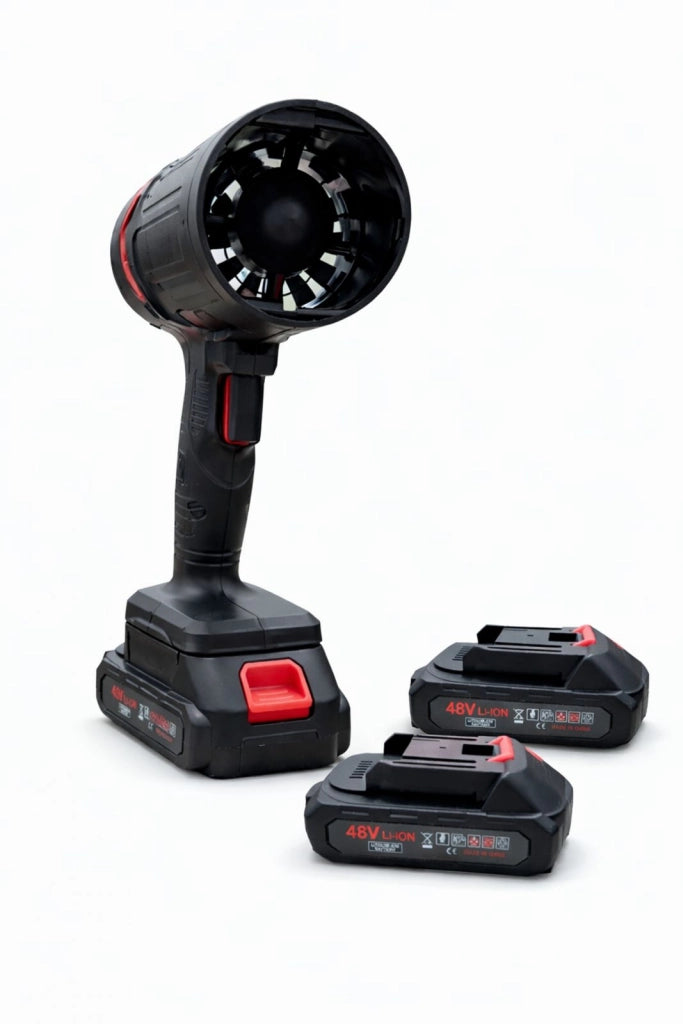 Soffiatore A Doppia Batteria 48 V Per Foglie Asciugatrice Auto Moto 2 Batterie