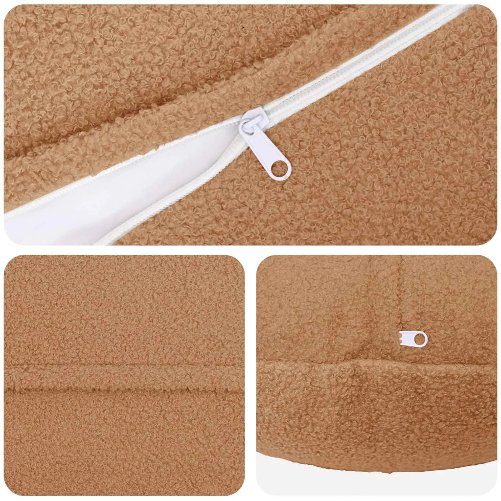 Federa 2 pcs HEERLEN Beige Ø 40 cm Bouclé 922303
