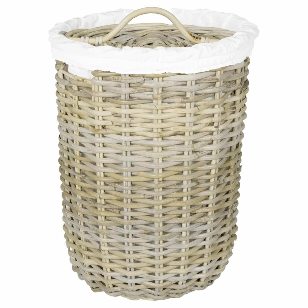 Cesto per la biancheria con coperchio GENDT 2 pz Rattan Kubu 42020973