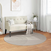 Tappeti per area Rotondo GALATI Crema Ø 120 CM Poliestere
