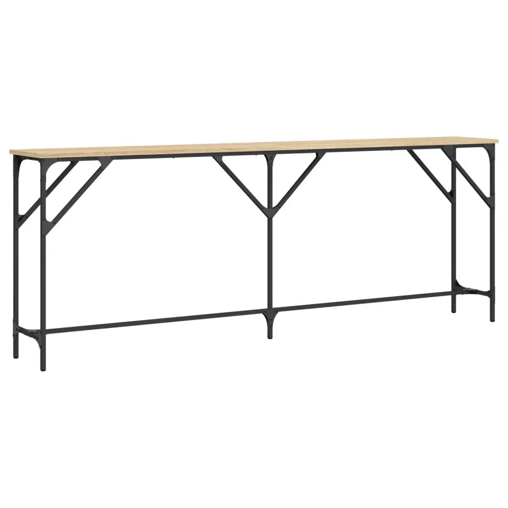 Tavolo Consolle | Tavolo d'Ingresso Rovere Sonoma 200x29x75 cm in Legno Multistrato