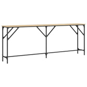 Tavolo Consolle | Tavolo d'Ingresso Rovere Sonoma 200x29x75 cm in Legno Multistrato
