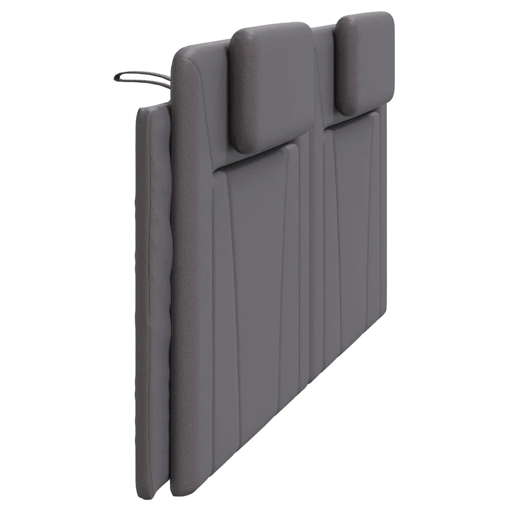 Cuscino Testiera Viana Grigio 200 cm in Similpelle 374817