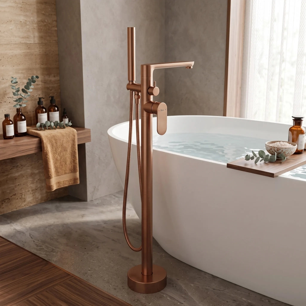 Rubinetto Indipendente Rea Logan Brush Copper