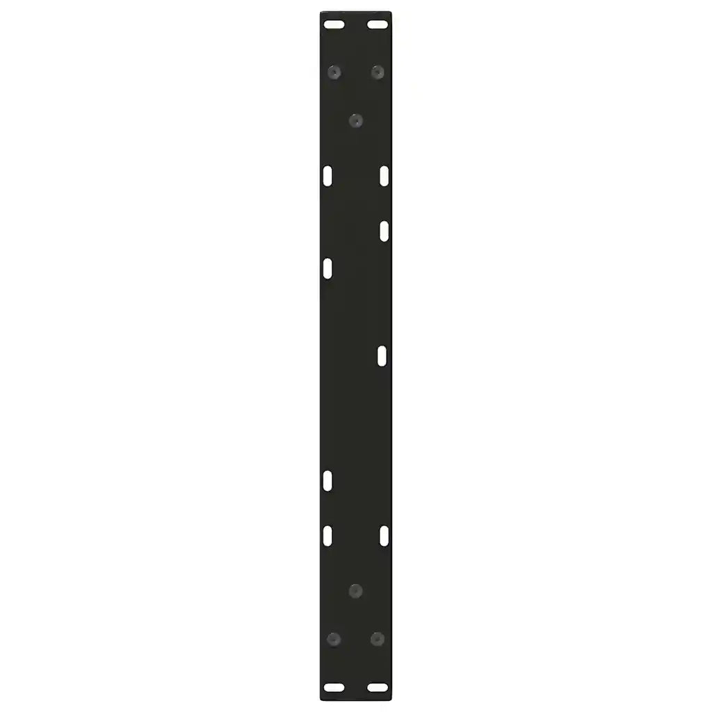 Gambe per Tavolino da Caff¨¨ a Forma di V 2 pz-Set di 2 Gamba per Tavolo Nere 70x(42-43,3) cm Acciaio 358567