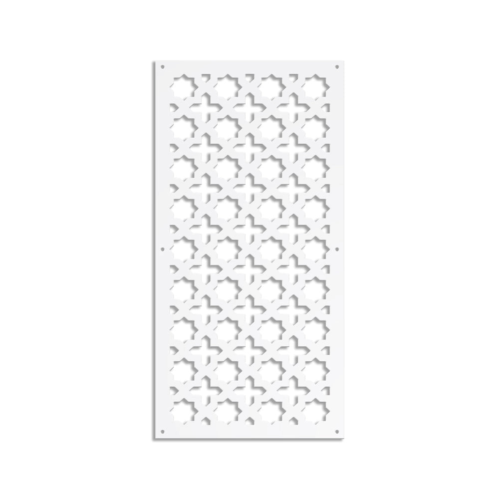 CROSS - Pannello in PVC traforato - Parasole Misura: 73x148 cm, Colore: bianco