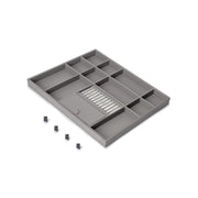 Telaio con guide a estrazione totale e chiusura morbida per accessori per armadi Quartz, 912-938mm, Alluminio e plastica