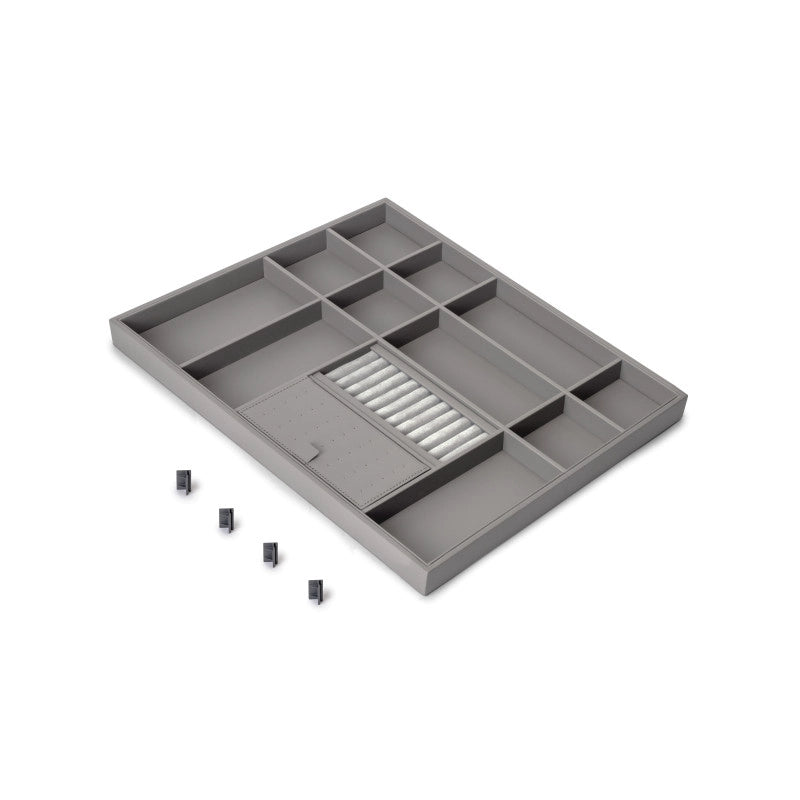 Telaio con guide a estrazione totale e chiusura morbida per accessori per armadi Quartz, 912-938mm, Alluminio e plastica
