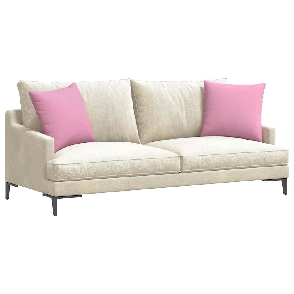 Cuscini da Divano 2 pcs Rosa 45 x 45 cm Tessuto