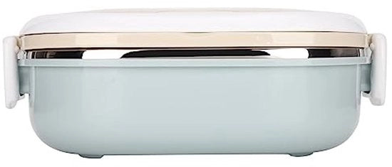 Contenitore alimentare portatile in acciaio inossidabile isolato - una tasca - igienico - conserva il calore per 2 ore - chiusura migliorata