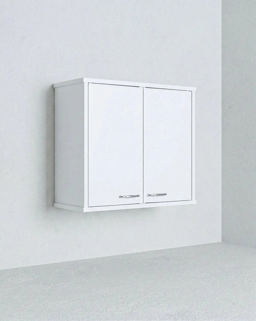 Pensile NEXA WALL 60 – Mobile Pensile in PVC con Ripiano Interno – 60x34x52 cm Bianco_