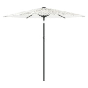 Ombrello | Parasolne Giardino con Palo in Acciaio Bianco 223x223x213 cm