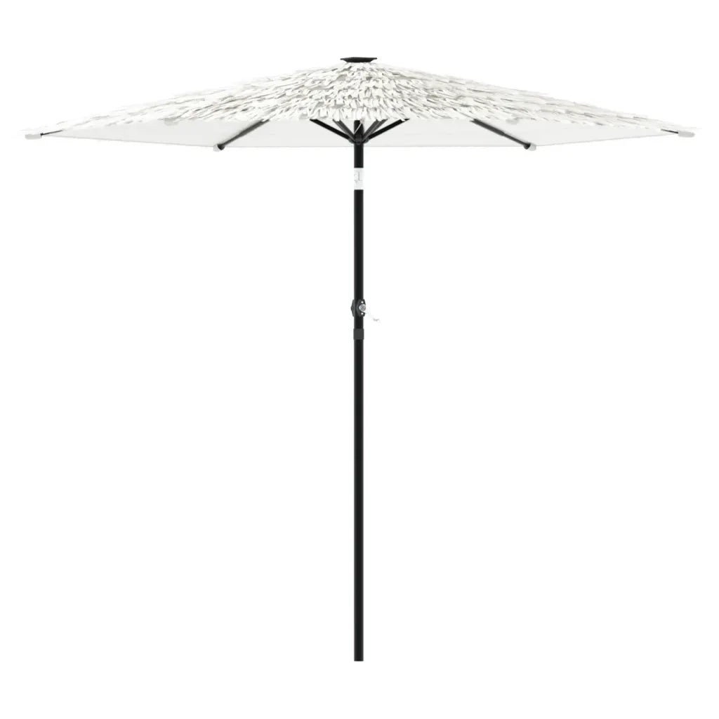 Ombrello | Parasolne Giardino con Palo in Acciaio Bianco 223x223x213 cm