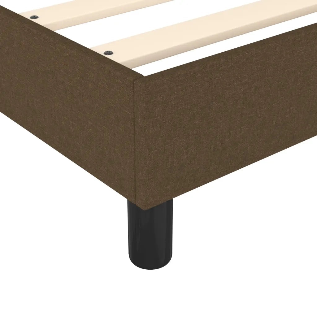 Struttura Letto a Rete a Molle Marrone Scuro 100x200 cm Tessuto 3120841