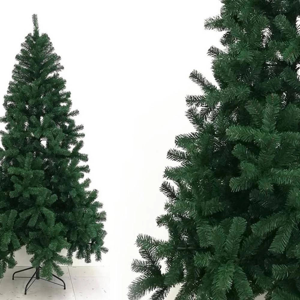 Trade Shop - Albero Di Natale Artificiale Base A Croce Da 180cm Super Folto Con Rami Verde -