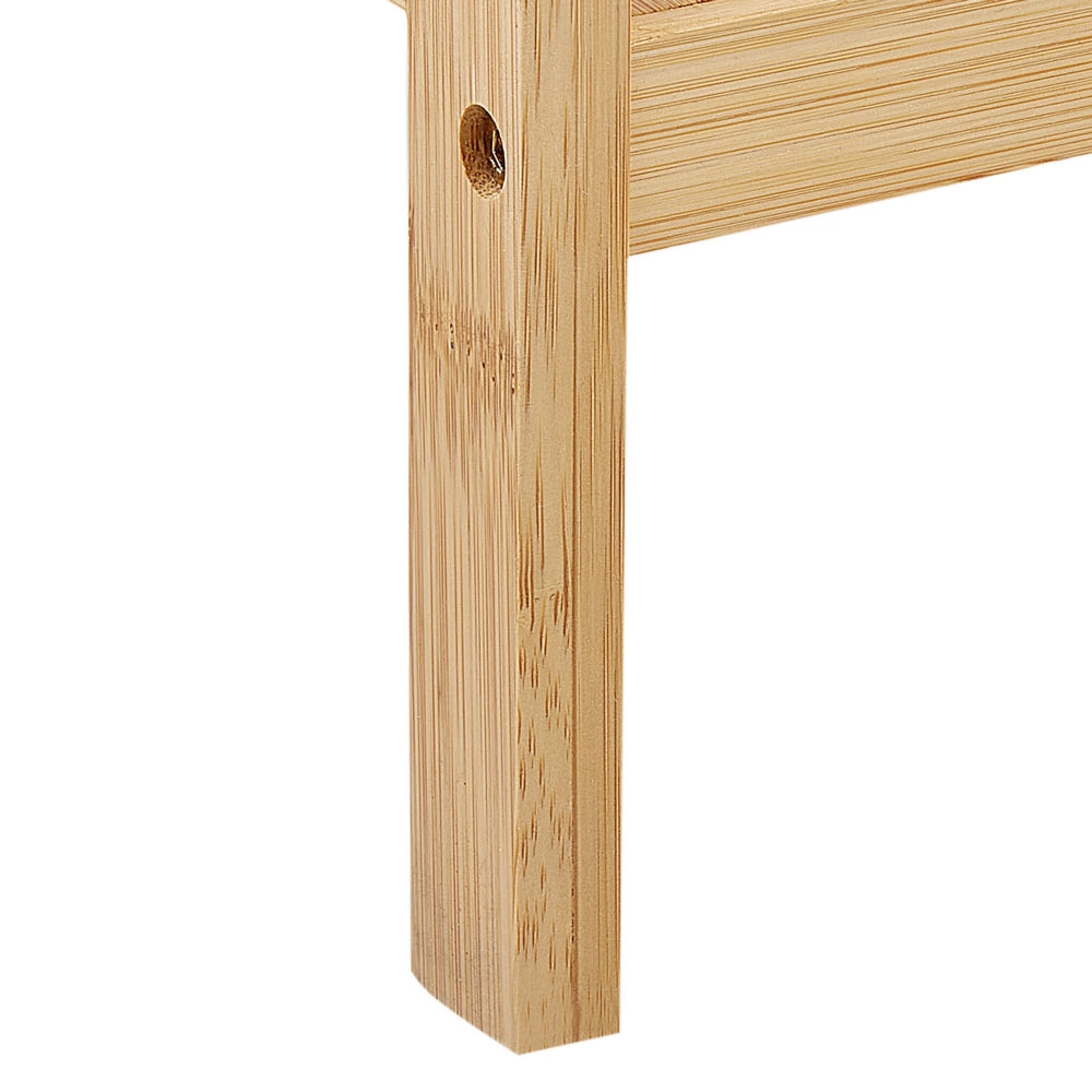 Scaffalatura per bagno in marrone chiaro di bambù 3 ripiani Accessori per bagno