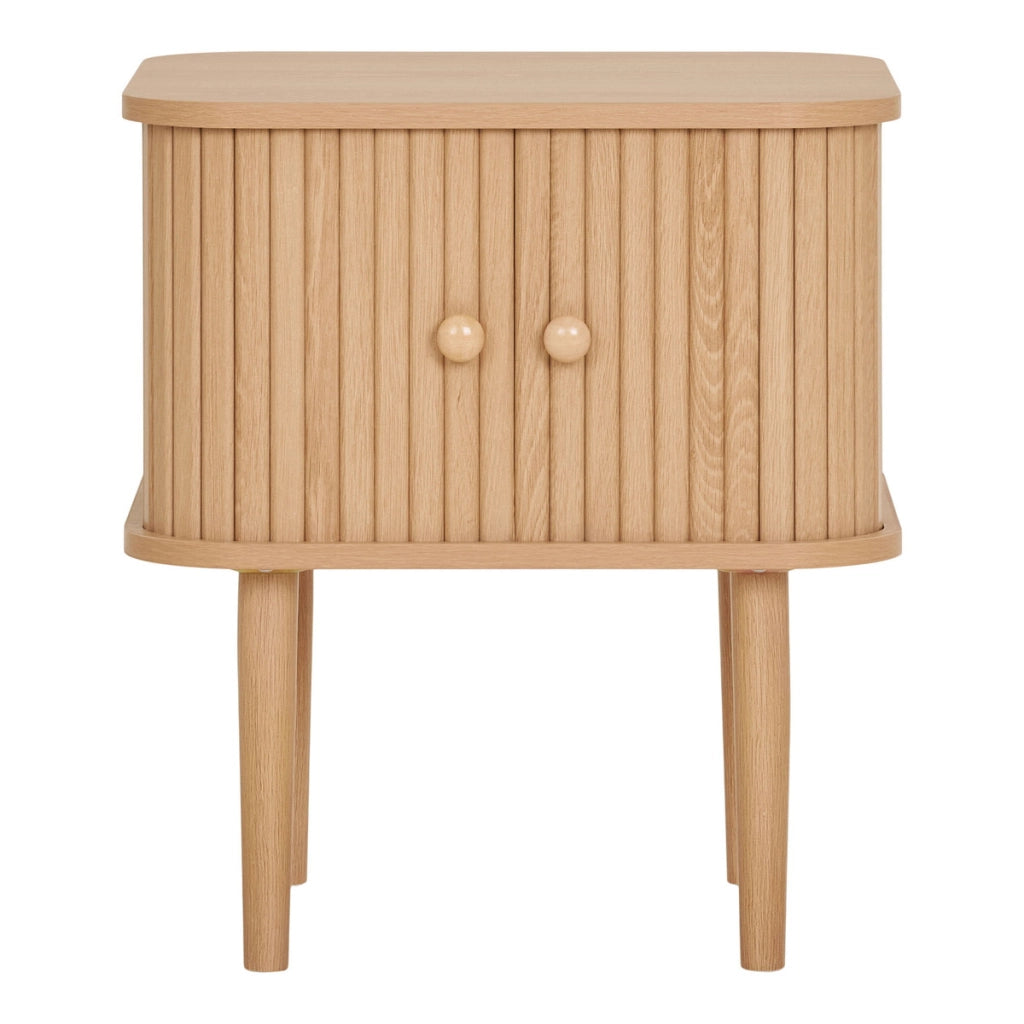 Comodino Nikko, Marrone, MDF, 45x40x50,5 cm