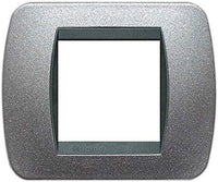 Bticino living Int. - Placca 2 posti grafite titanio - L4802GFT