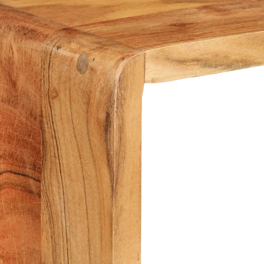 Set Mensole Cubiche da Parete 3 pz in Legno Massello di Acacia 328262