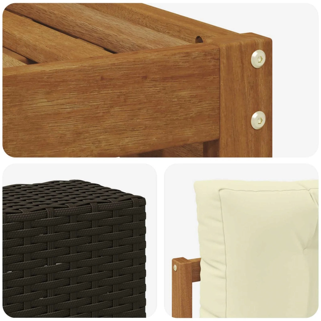Set di divani da esterno 9 pz 3383543