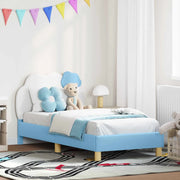 Struttura letto bambini con testata Blu 80 x 160 cm PU 42011017