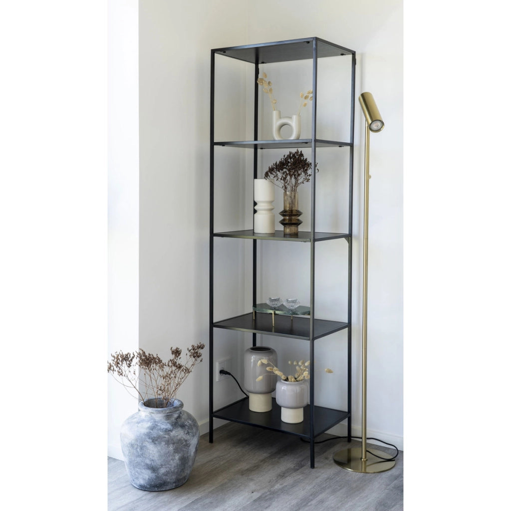 Libreria Vita, Nero, Metallo, 36x51x170 cm