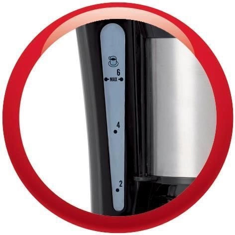 Moulinex FG1528 Principio Macchina da caffe' Americano 0.6 L 600 W 6 Tazze Antigoccia Mantieni Caldo colore Nero