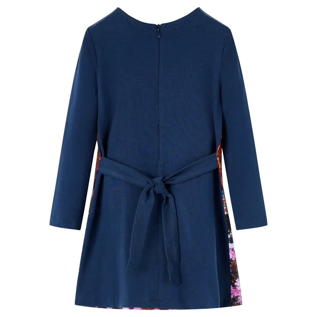 Abito da Bambina a Maniche Lunghe Blu Marino 116cod mxl 117303