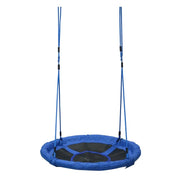 ALTALENA ROTONDA PER BAMBINI 100 X 180 CM BLU E NERA