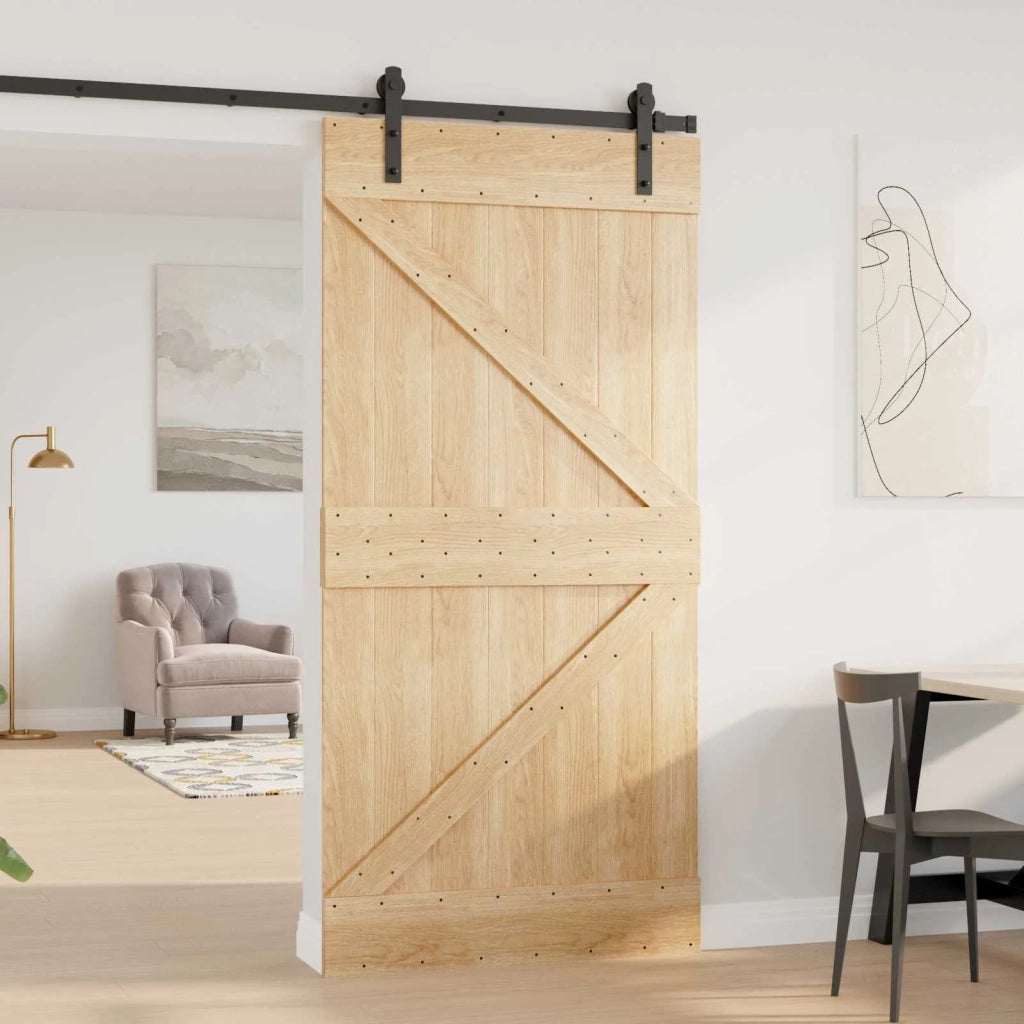 Porta NARVIK Naturale 100 x 210 cm Legno di pino solido