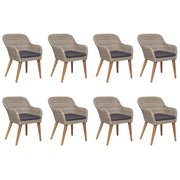 Set da Pranzo da Giardino 9 pz Marrone 3067921