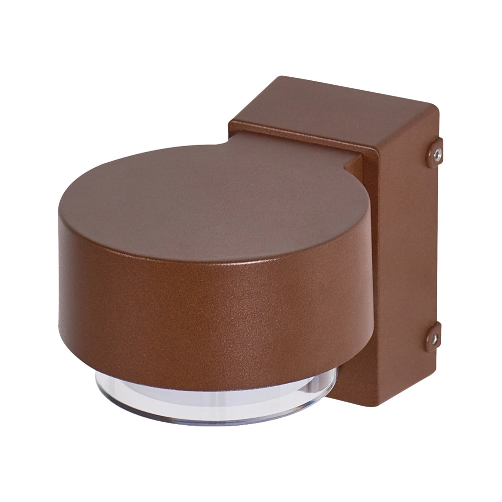 Set di 2 lampade da parete a LED per esterni in alluminio marrone 10 cm dal design moderno