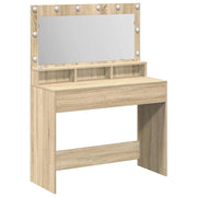 Toeletta | Tavolo da Trucco con specchio Rovere Sonoma 100 x 41 x 135 cm