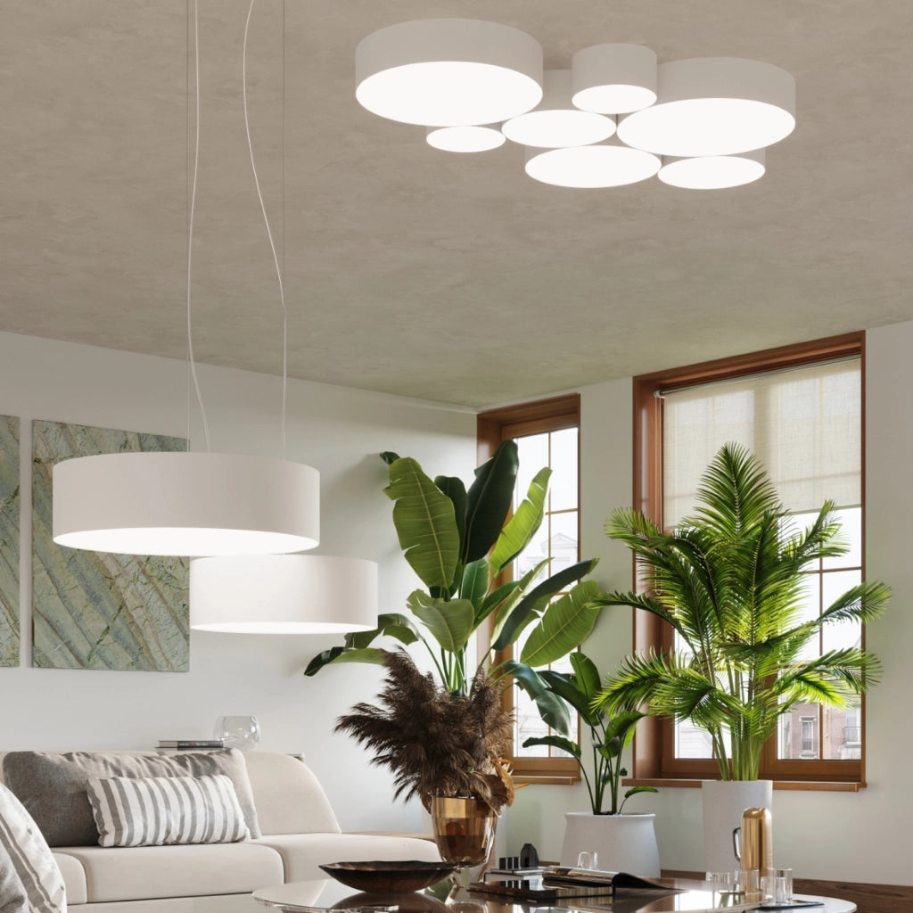 Plafoniera da soffitto PIAZZA 45 bianca Pure Lume