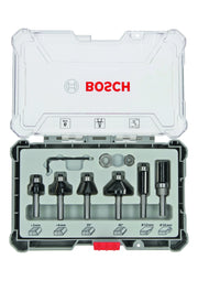 2607017469 - Set frese da 6 pz. Trim&Edging codolo da 8 mm 6-piece Trim and Edging Router Bit Set.