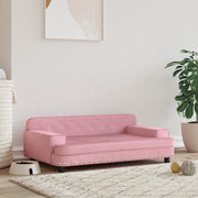 Lettino per Cani Rosa 90x53x30 cm in Velluto 171871