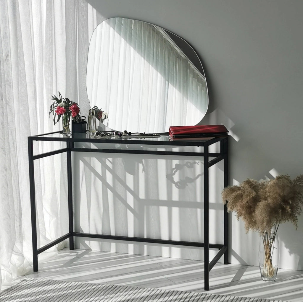 Valbrona, Specchio Forma Ovale, 85x67h cm Bianco