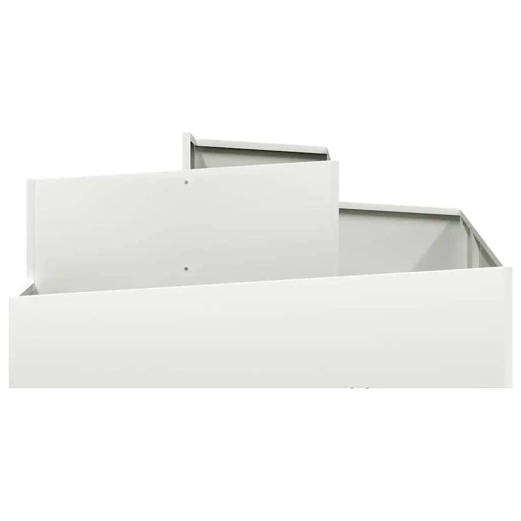 Fioriere | Cassetta per fiori | Vaso da giardino Bianco 100 x 100 x 50 cm