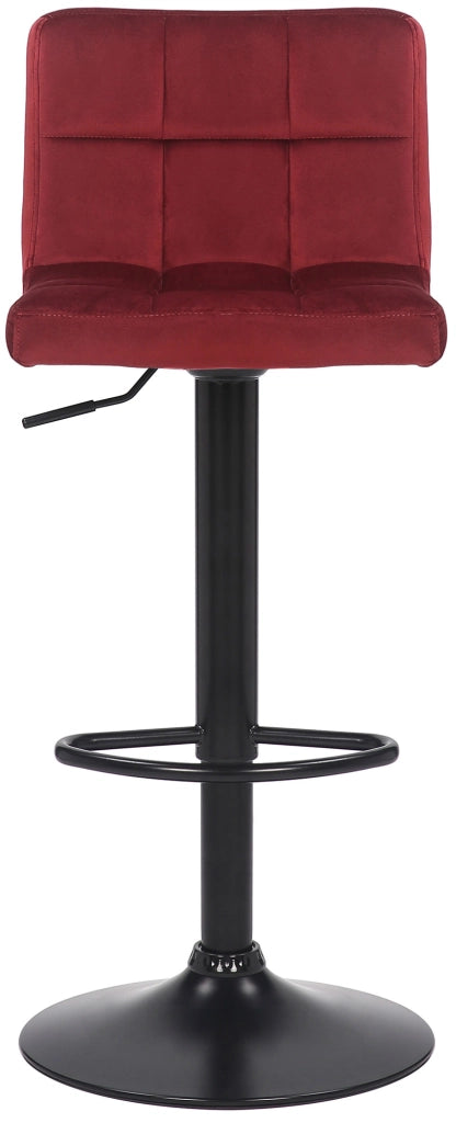 Set di 2 sgabelli bar Feni in velluto rosso