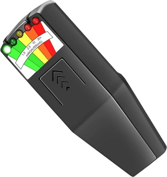 Sistema di Misura EMF Portatile per Radiazione Elettromagnetica - Detettore di Campo Magnetico Portatile con Display a 5 LED