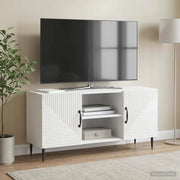Mobile TV Bianco Lucido 102 x 34,5 x 50 cm Legno ingegnerizzato 894929