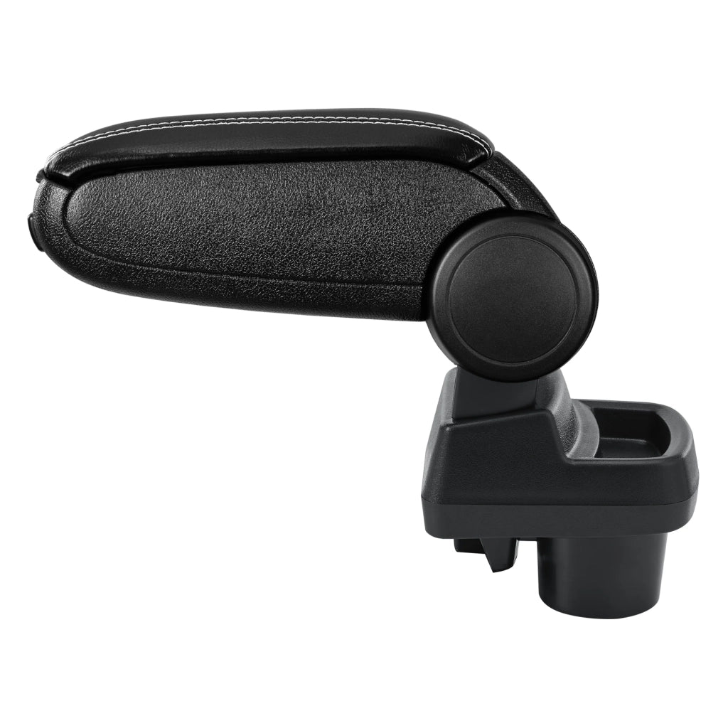 Bracciolo centrale per Opel Corsa F dal 2019 in poi similpelle nera con cuciture 03_0008842