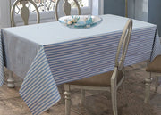 Tovaglia Per Salotto Cucina In Miros Misto Cotone Made In Italy Bastoncino RP - 140x240 - Azzurro