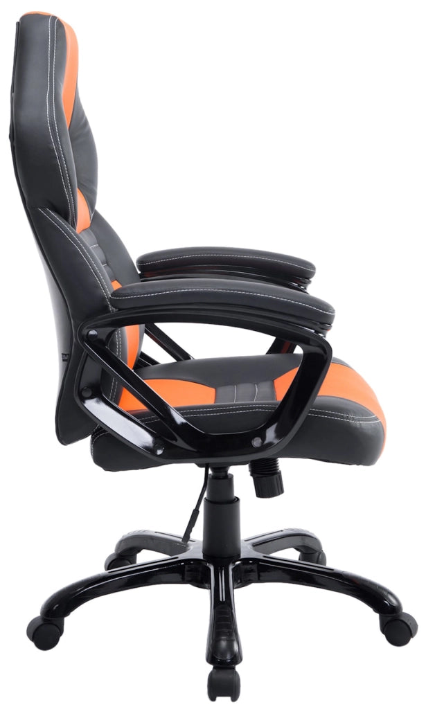 Sedia da ufficio XL Pedro Nero/arancione