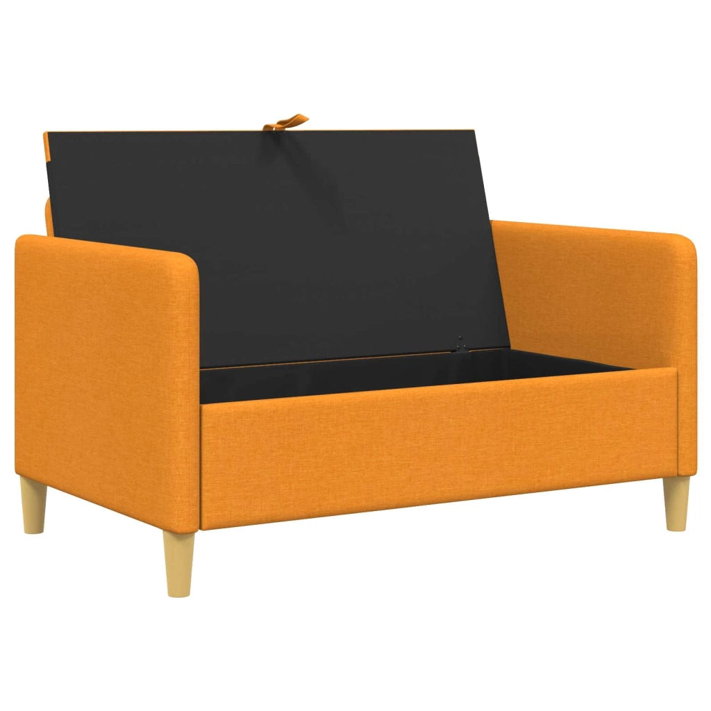 Divano con Storage Giallo Scuro 122 x 78 x 87 cm Poliestere 42036900