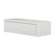  Mensola da Muro con Cassetto Modello LEGOLO, Comodino Sospeso, Mensola da Parete, 45x13.4 p20 cm. Finitura  ROV. SBIANCATO - MADE IN ITALY