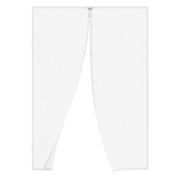 Zanzariera per porte magnetica a tenda riducibile Bianca 100x220 cm