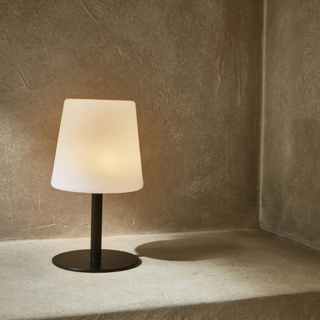 Lampada da tavolo a led per interni/esterni 16cm, nero