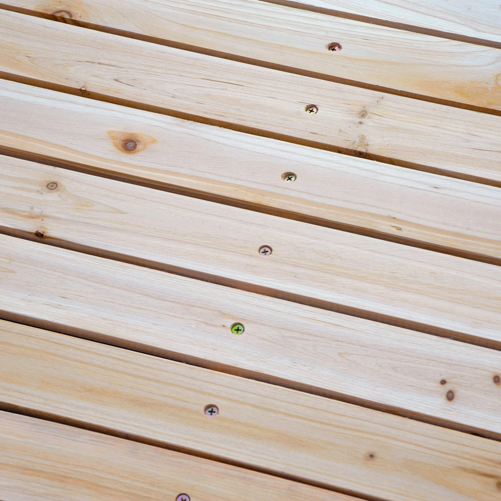 Ponte da giardino in legno con ringhiera ¨C Minimal ¨C 152.5x67x48 cm